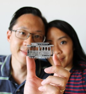 3D Laser Cut Model of San Francisco Cable Car