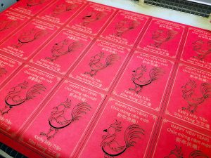 Laser-Cut Lunar New Year Rooster Cards